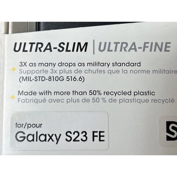 Otterbox Symmetry Series Phone Case for Samsung Galaxy S23 FE Black - Picture 6 of 7